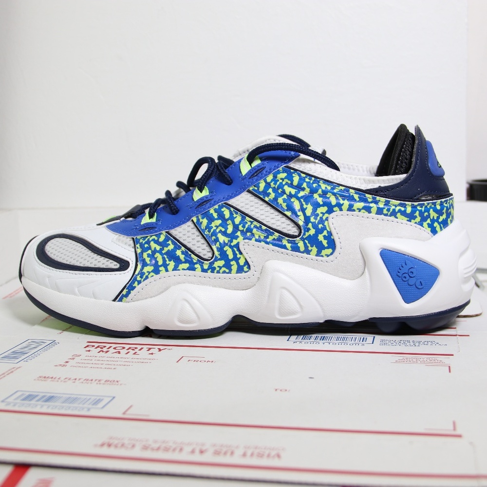 Adidas White / Blue / Green FYW S-97 Running Shoes